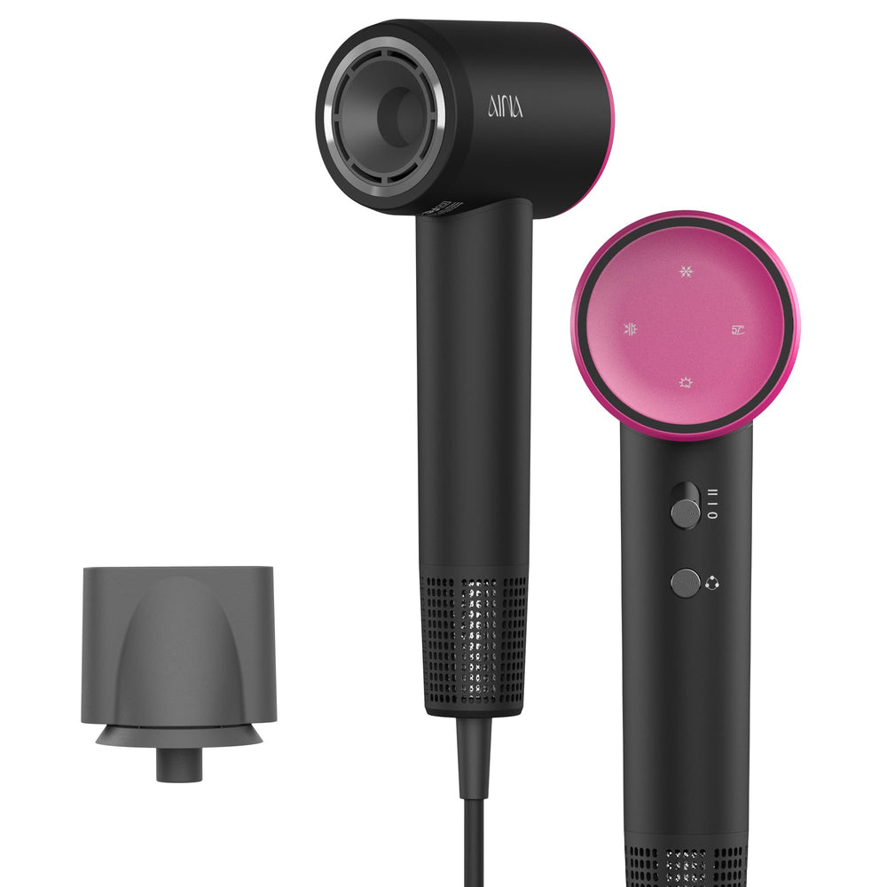 Aina Hair Dryer with brushless motor delivers smoother airflow for faster styling.