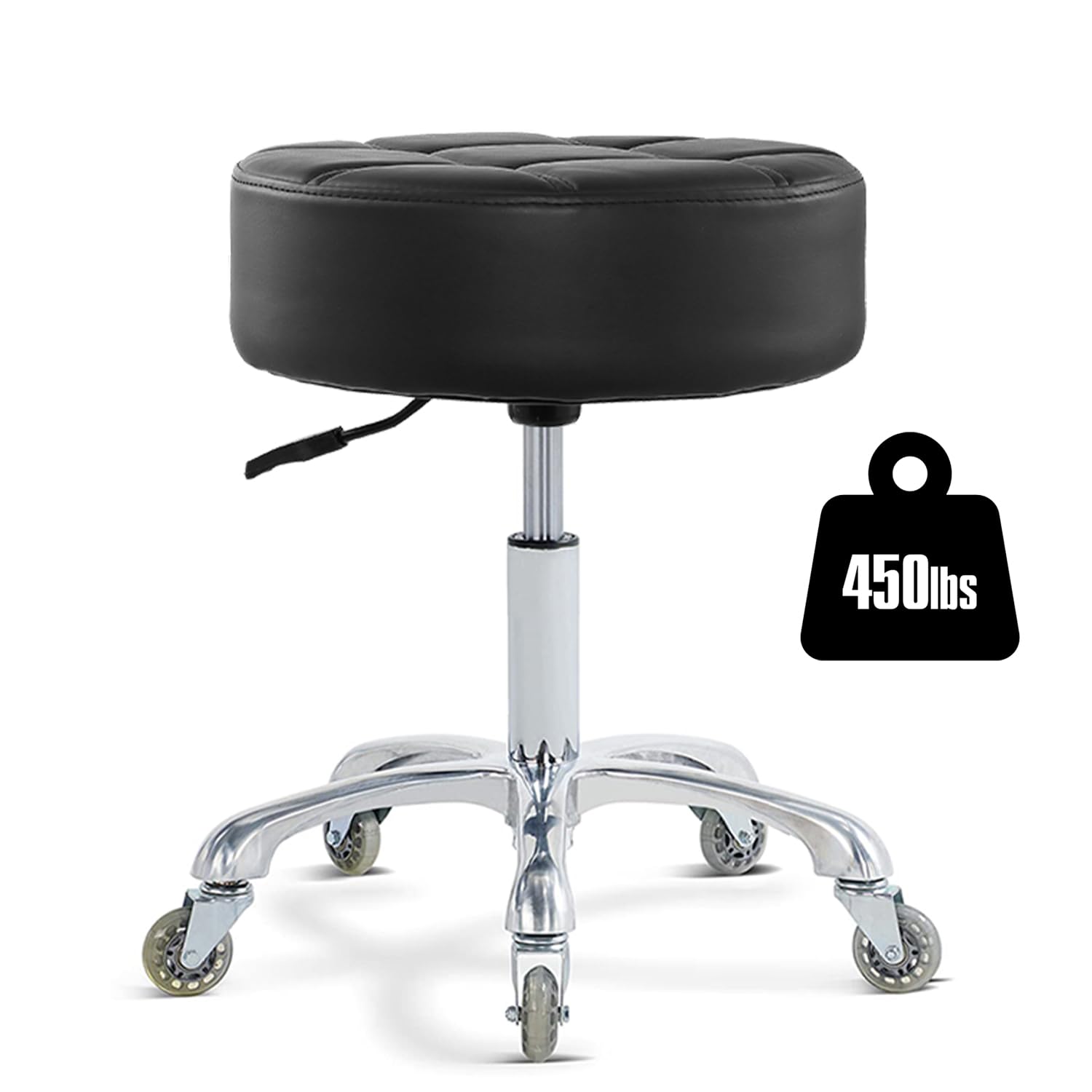 Ainilaily rolling-stool cushion closeup shows plush padding for lasting comfort
