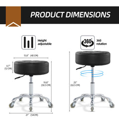 Ainilaily rolling-stool wheels glide quietly, protecting floors in clinics and studios