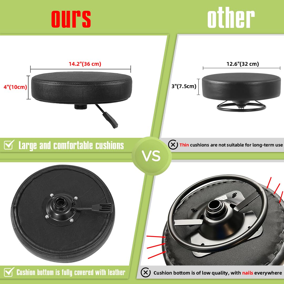 Ainilaily rolling stool wheels provide quiet, smooth movement to protect floors.