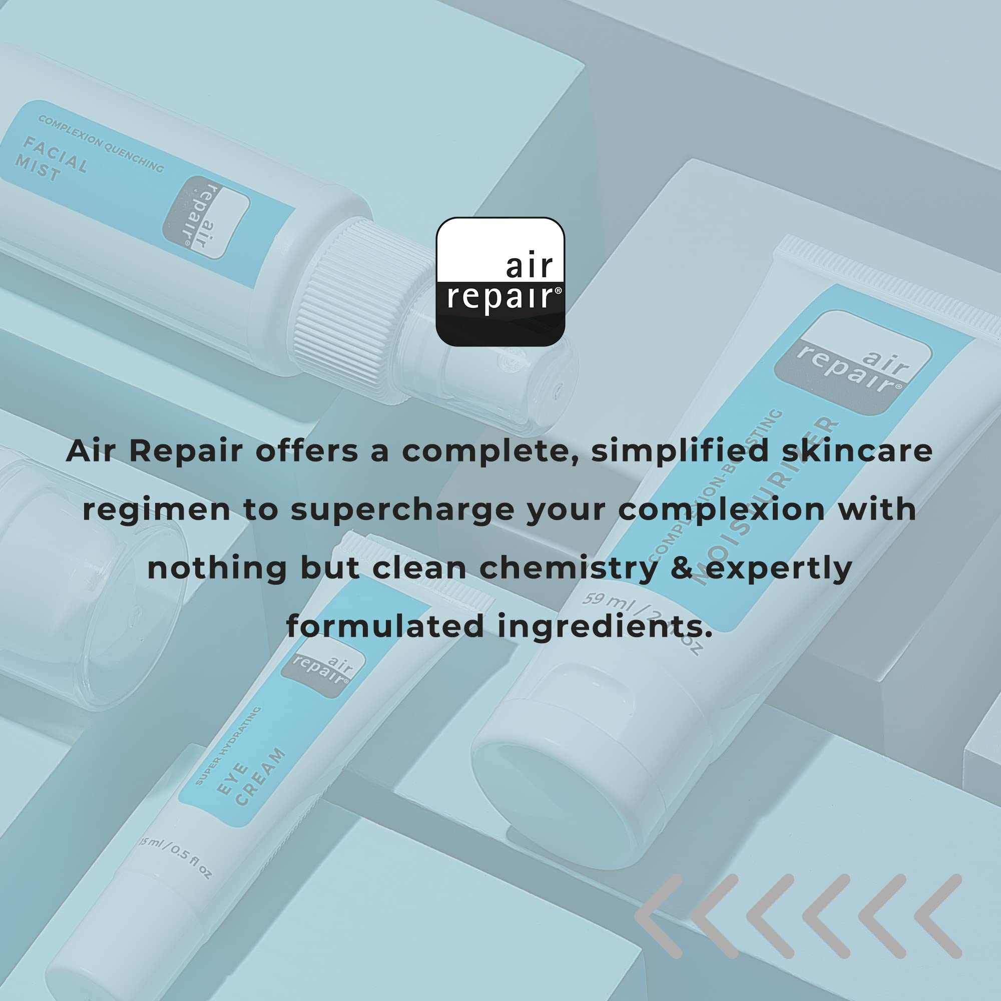 Air Repair Skincare Complexion Boosting Moisturizer outer packaging with vegan cruelty-free label.