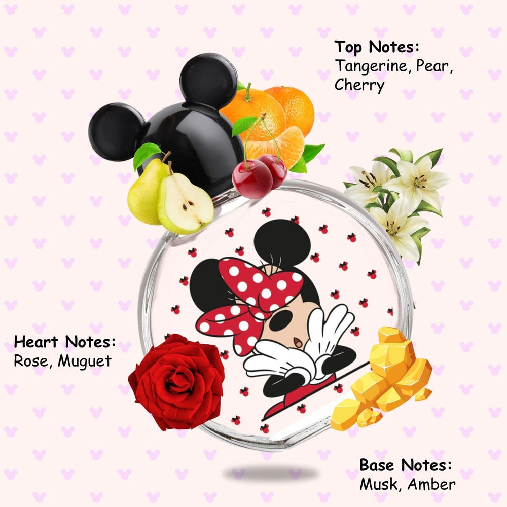 Air-Val Disney Minnie illustration conveys playful family fragrance theme
