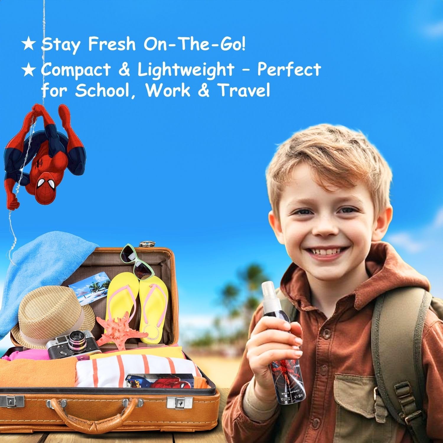 Air-Val Marvel Spider-Man packaging box with colorful Spider-Man design
