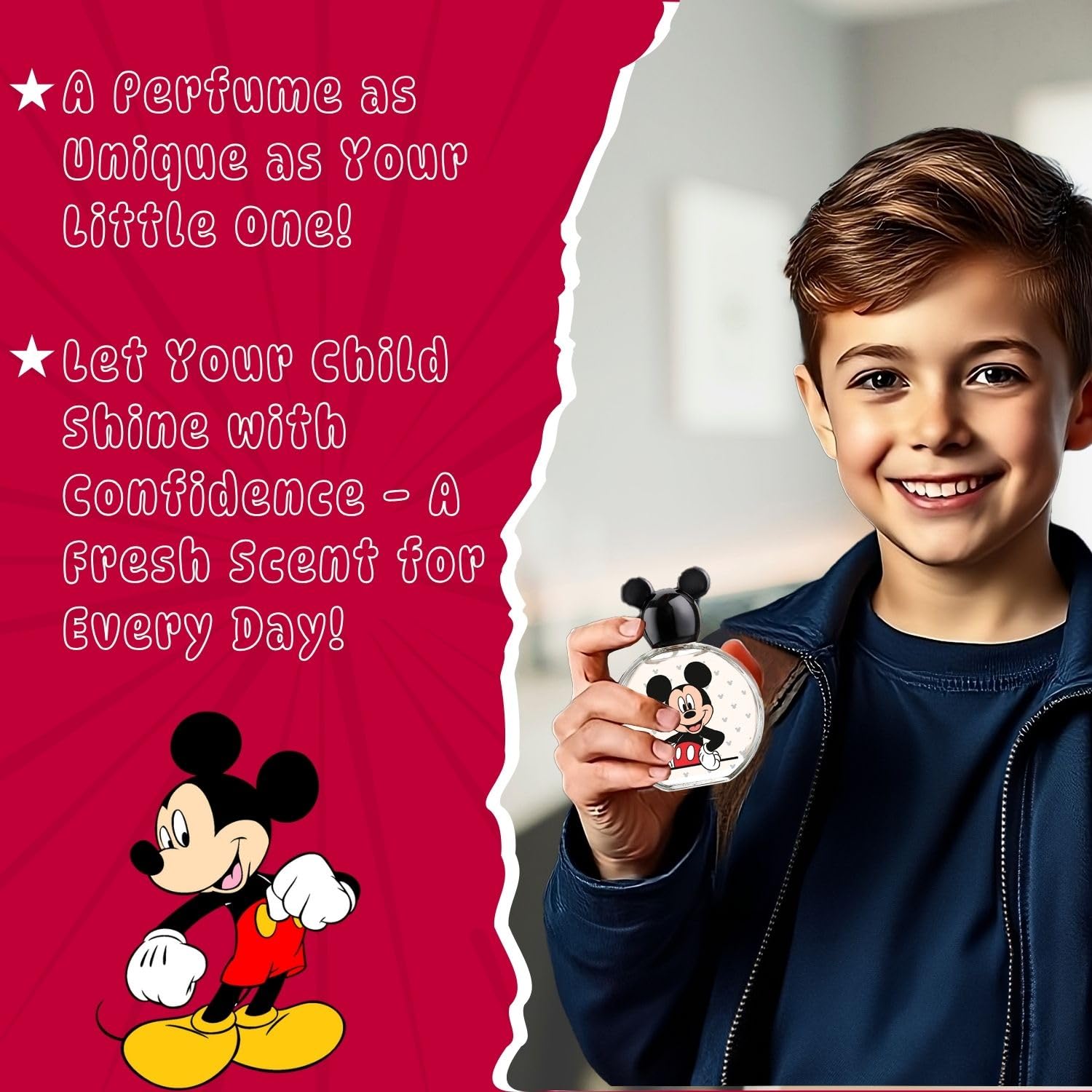 Air-Val Mickey Mouse EDT spray mist ideal for light daytime refresh.