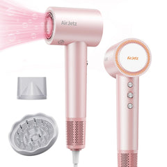 AirJetz hair dryer high-speed motor powering fast drying for busy mornings