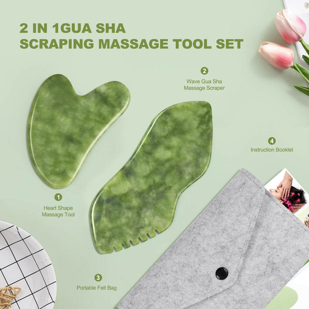 airogym gua sha jade bolsa franela para almacenamiento