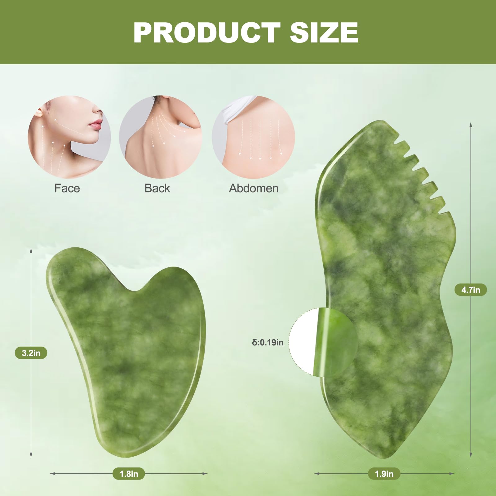 airogym gua sha jade cuello y mandíbula para contorno