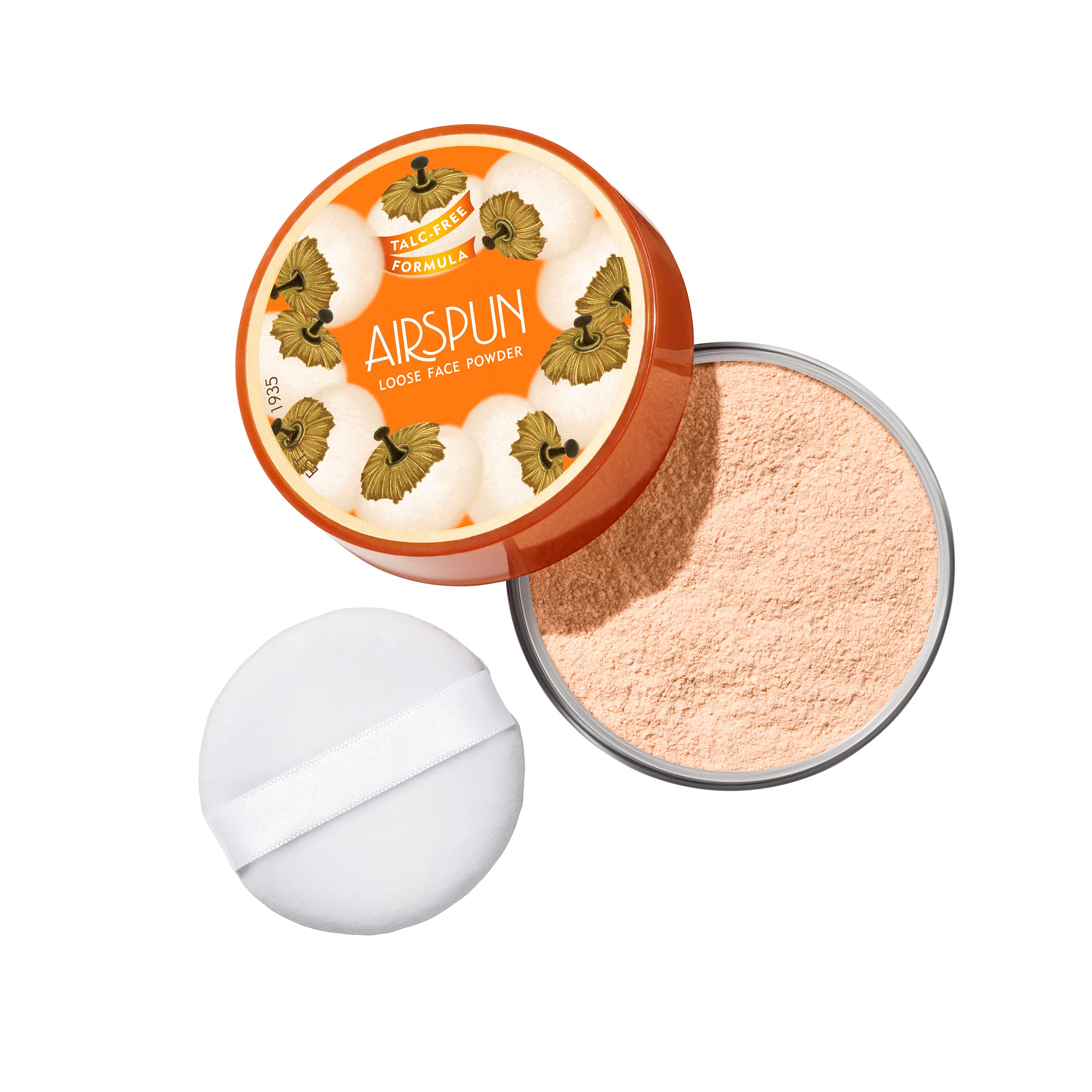 Airspun loose powder texture close-up illustrating microspun softness and smooth finish