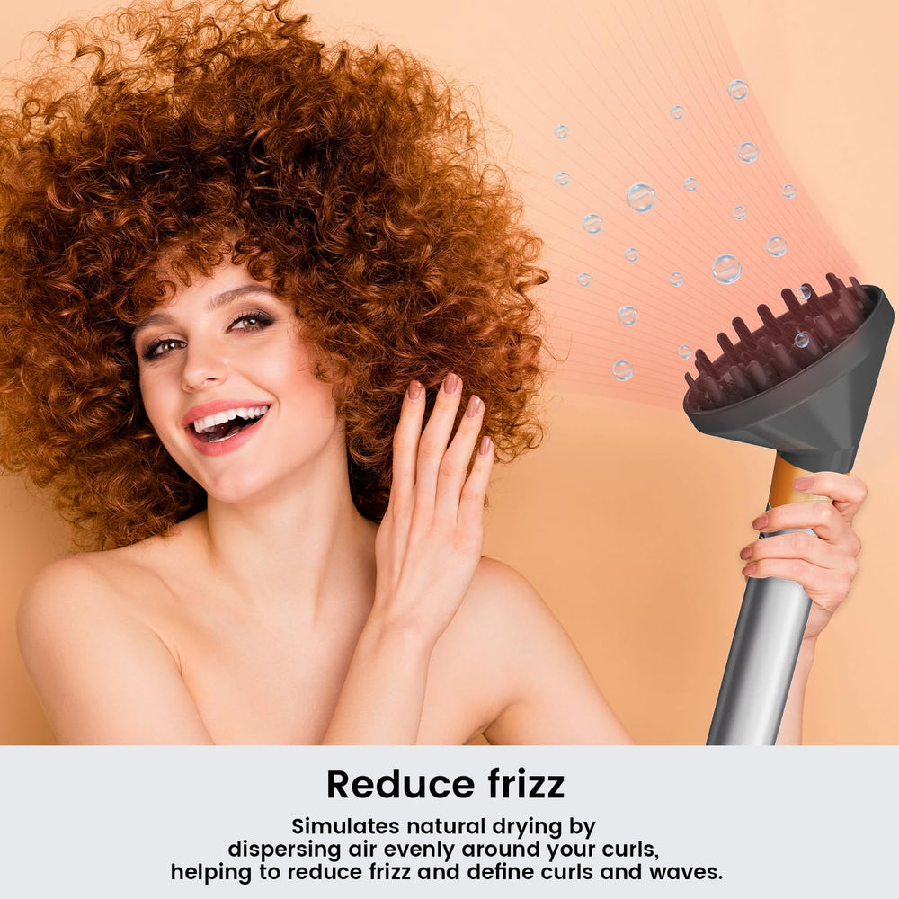 AIRUISH diffuser helps achieve a smooth, frizz-free finish with consistent airflow.