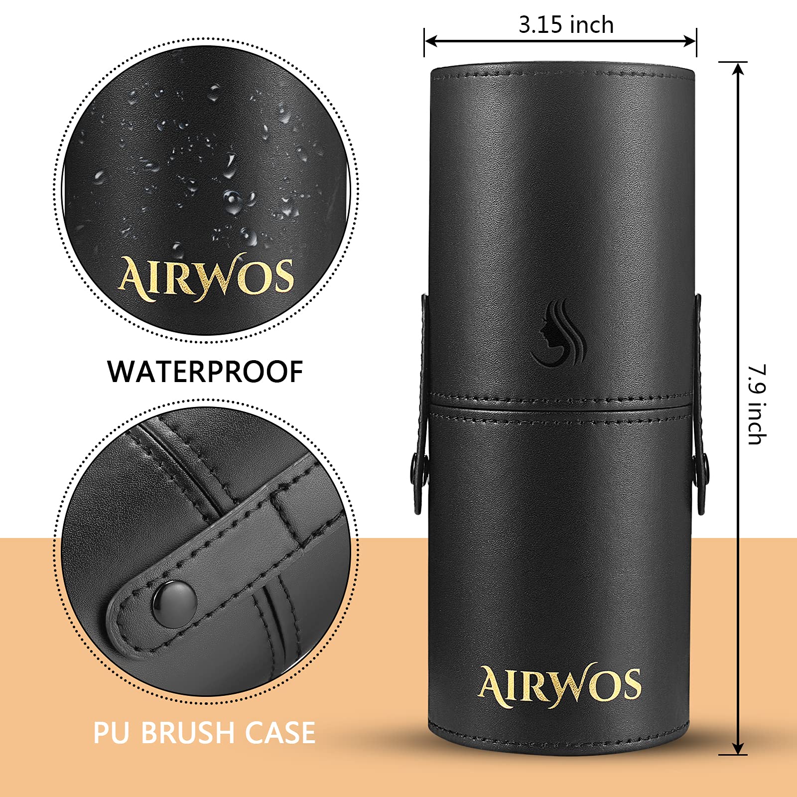 AirWos foundation brush full-size for smooth, even coverage