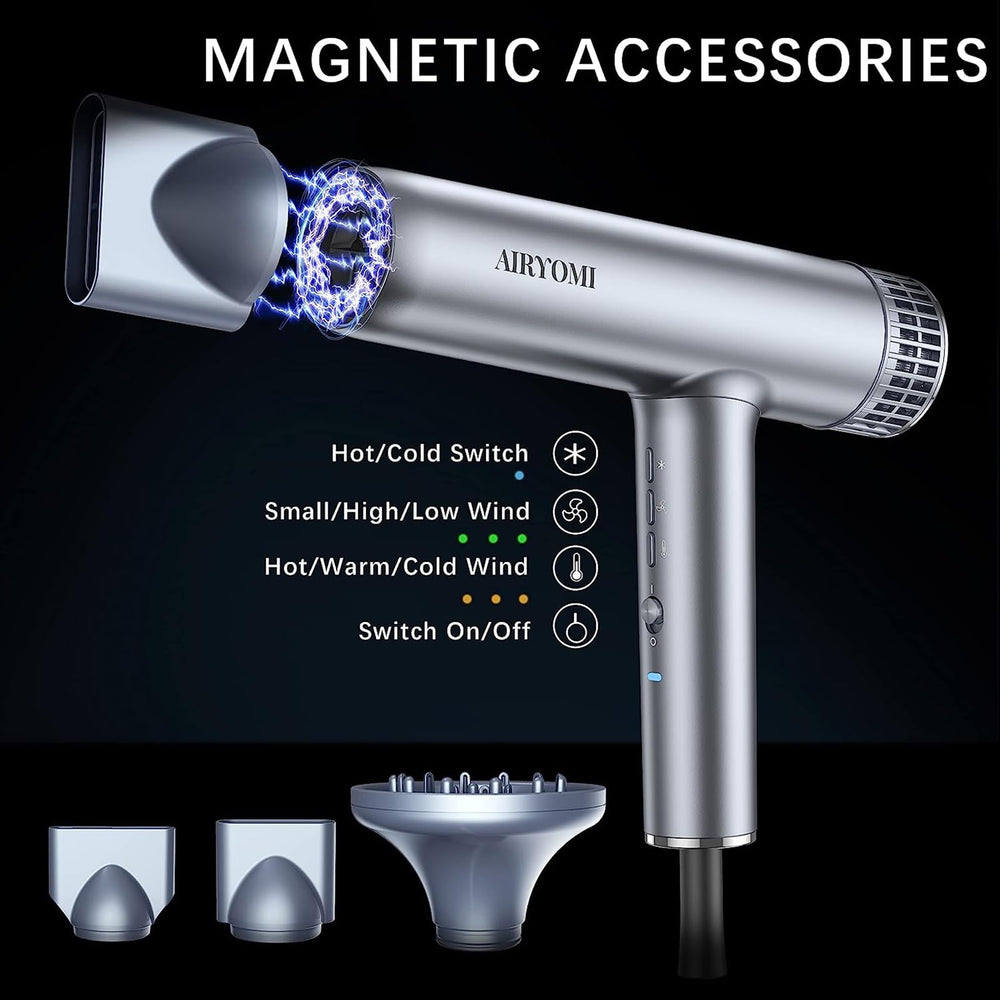 Airyomi lightweight handheld highlights ergonomic balance for comfortable all-day use.