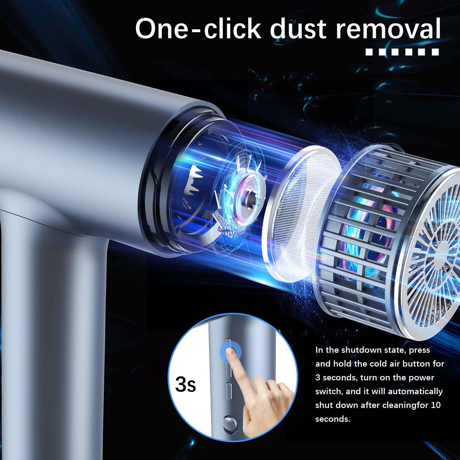 Airyomi magnetic nozzles enable precise styling and smoother finishes.