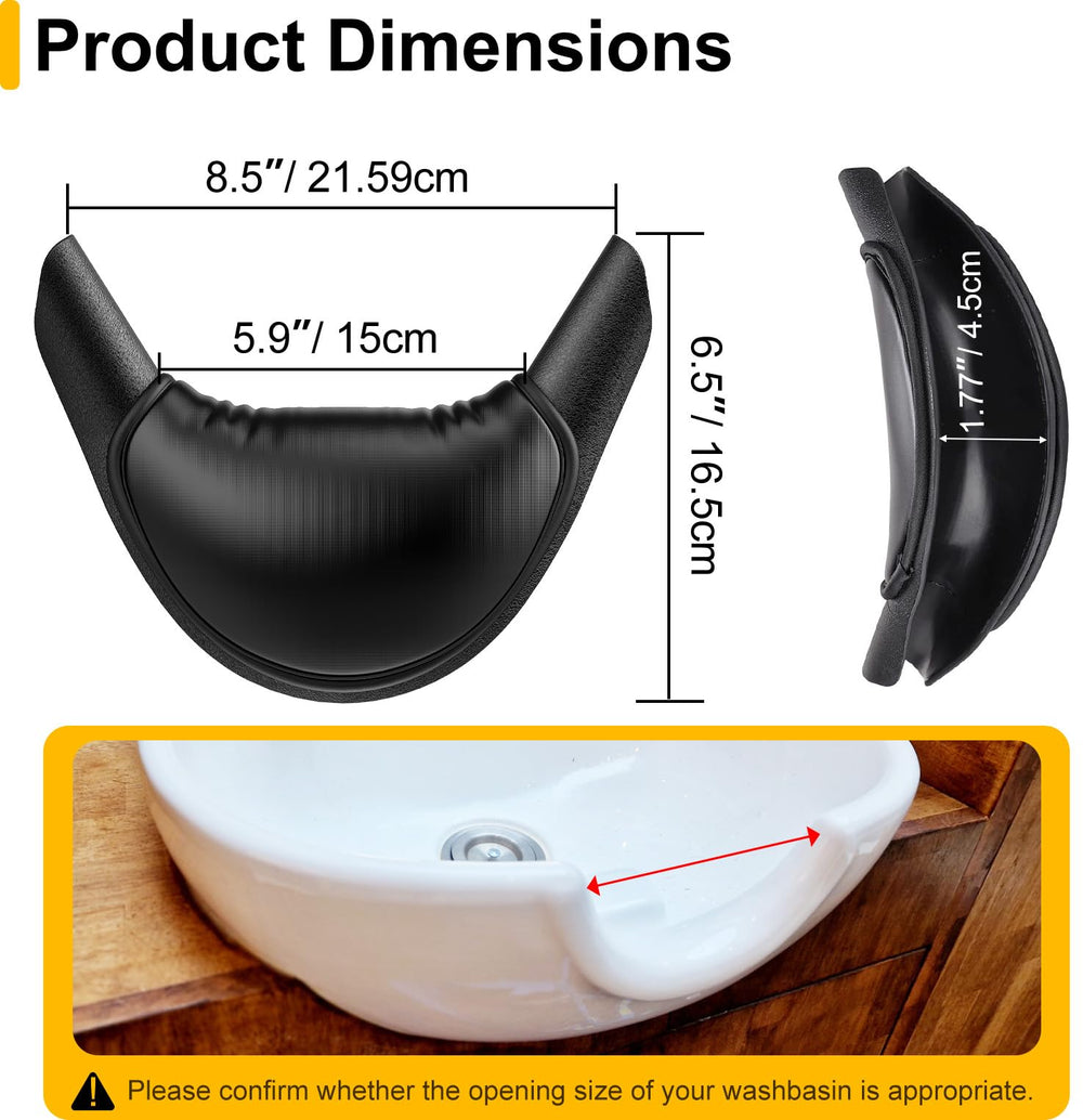 AISEELY neck rest cloud-soft gel surface offers plush comfort during washes.