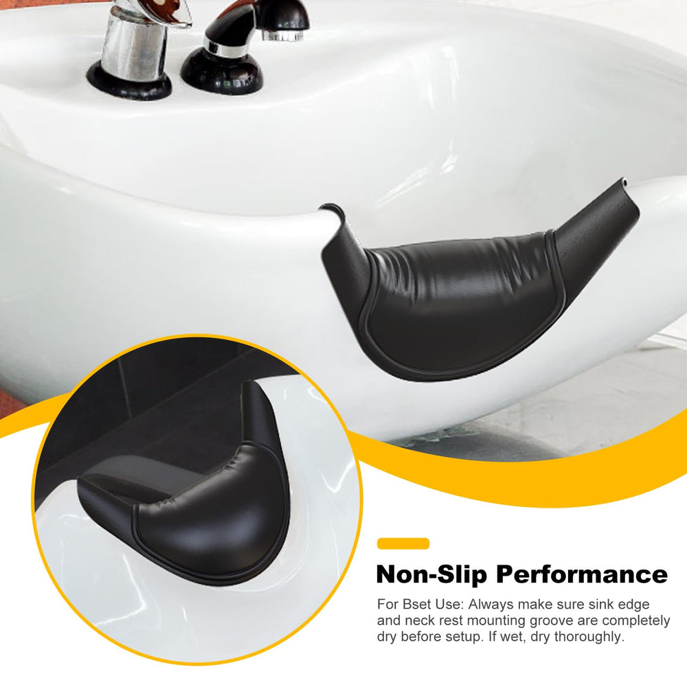 AISEELY non-slip bottom stops movement for safer, smoother shampooing.
