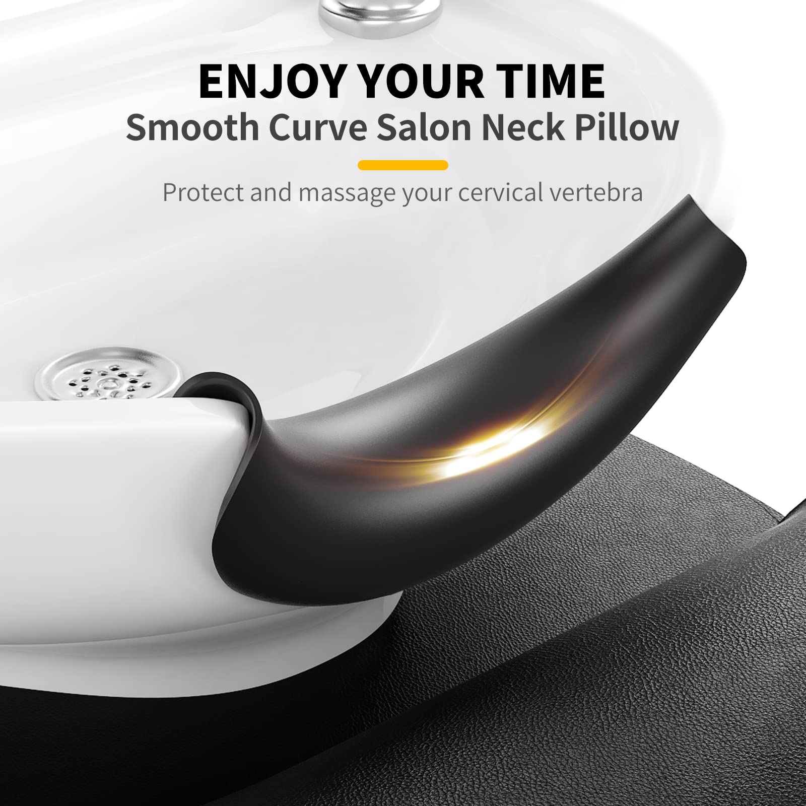 AISEELY salon neck cushion crafted from high-grade silicone for durable, easy-to-clean use.