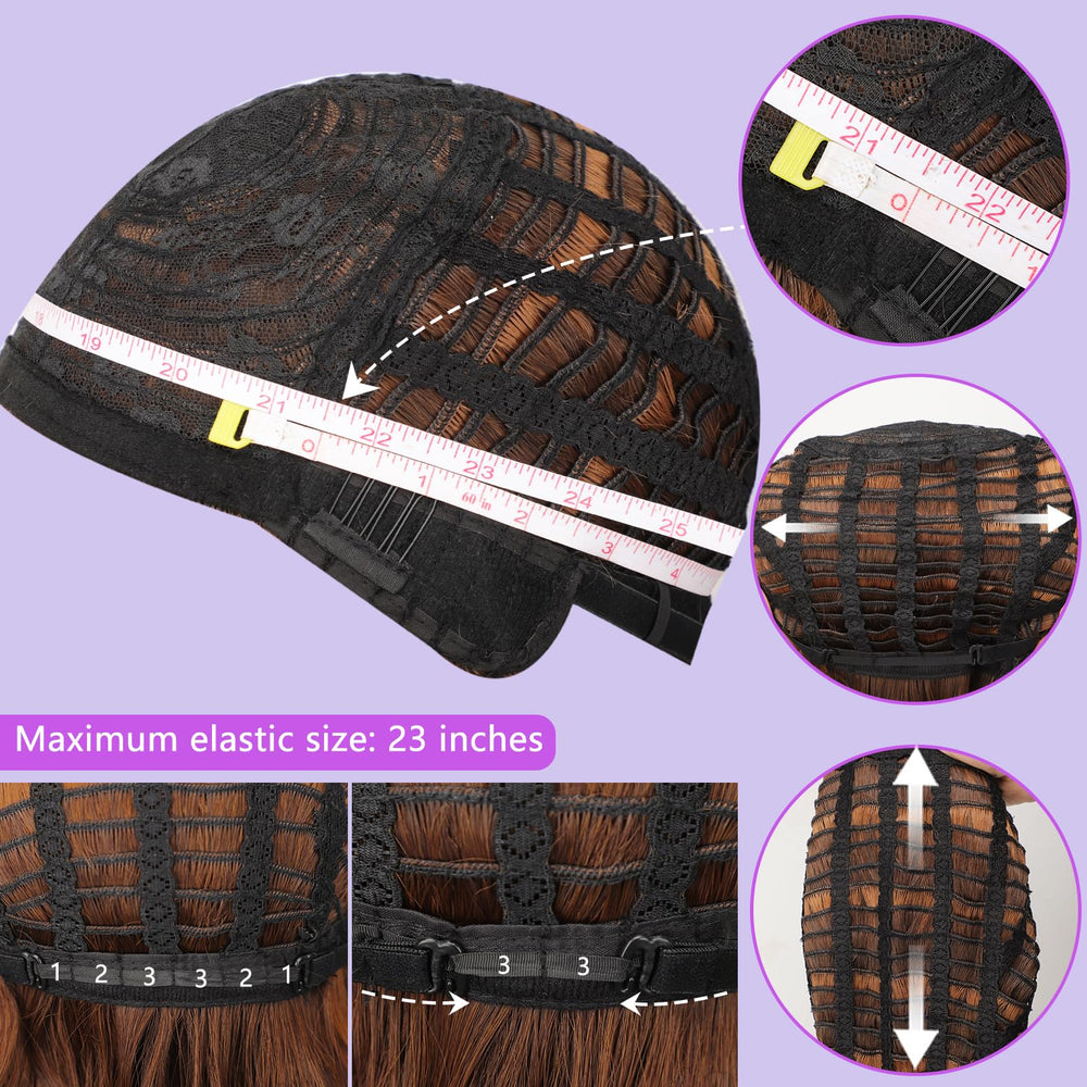 AISI HAIR bob curly wig in use with light styling heat tools.