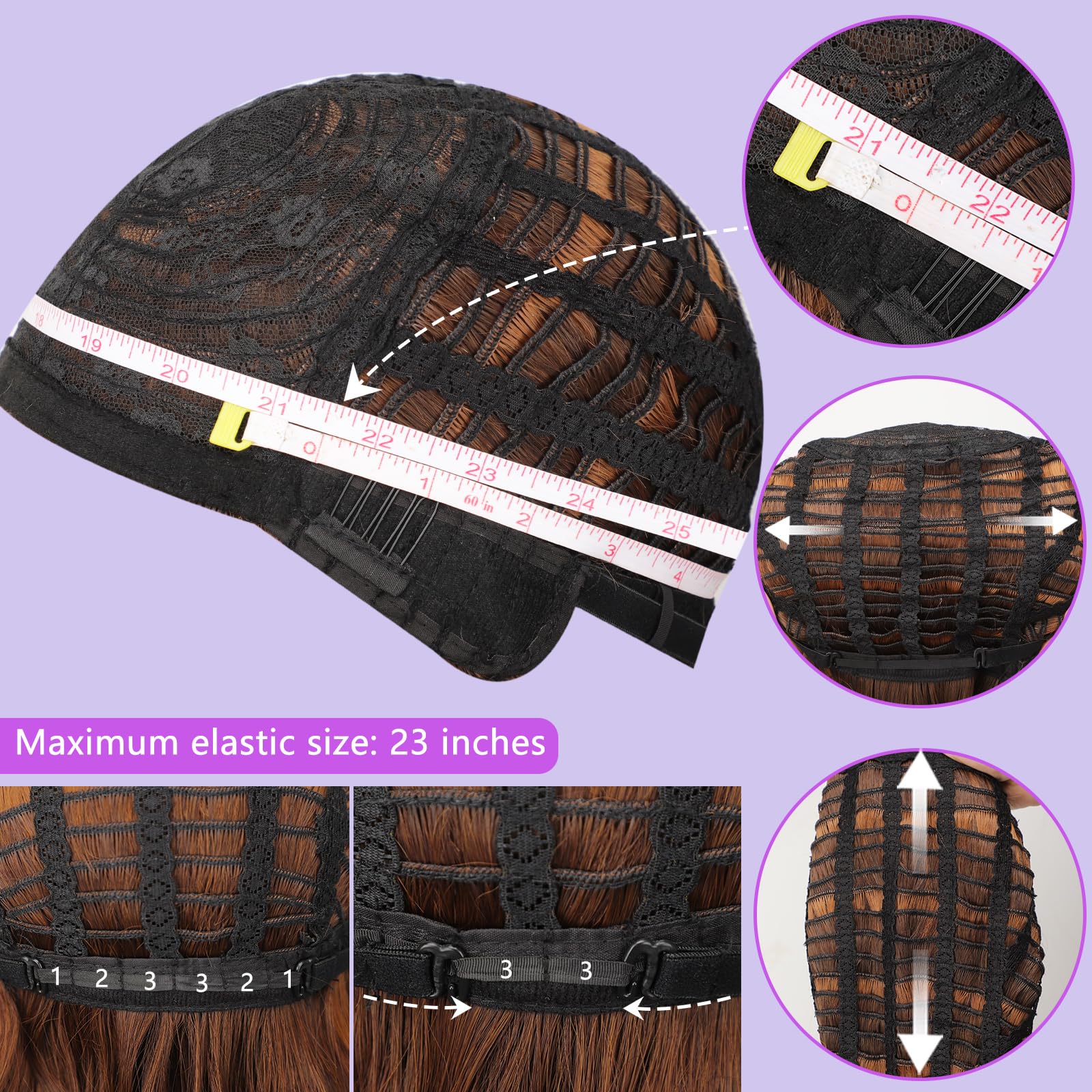AISI HAIR daily wear wavy bob wig for easy styling and travel