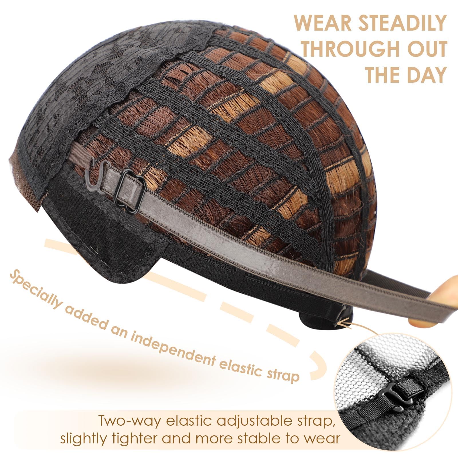 AISI HAIR Highlights Brown Wig ideal for daily outfits and photo moments.