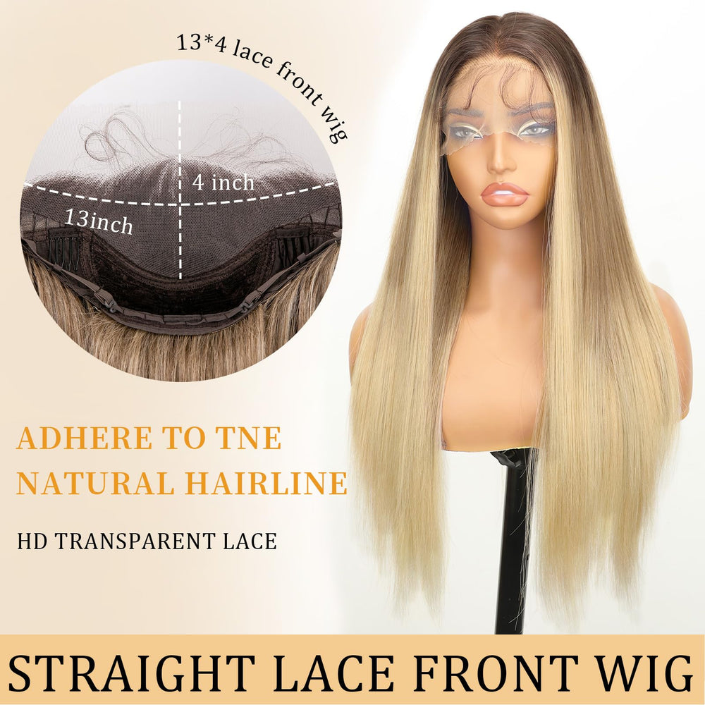 AISI HAIR straight lace-front wig with baby hair for real-world daily wear.