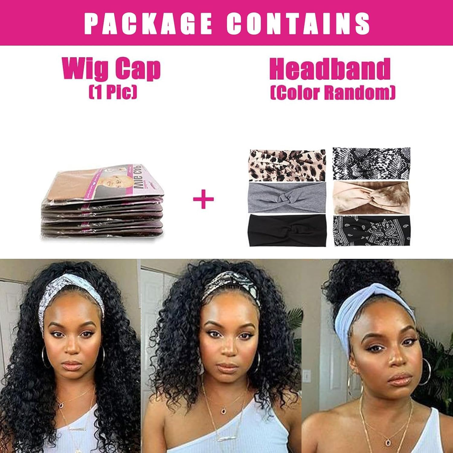 AISI QUEENS headband wig dye-friendly option allows color customization.