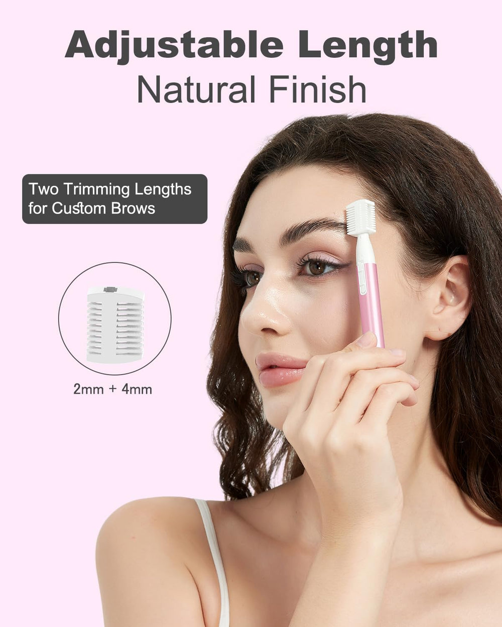 Aisleek Eyebrow Trimmer battery-powered-wireless frees you from cords during trims.