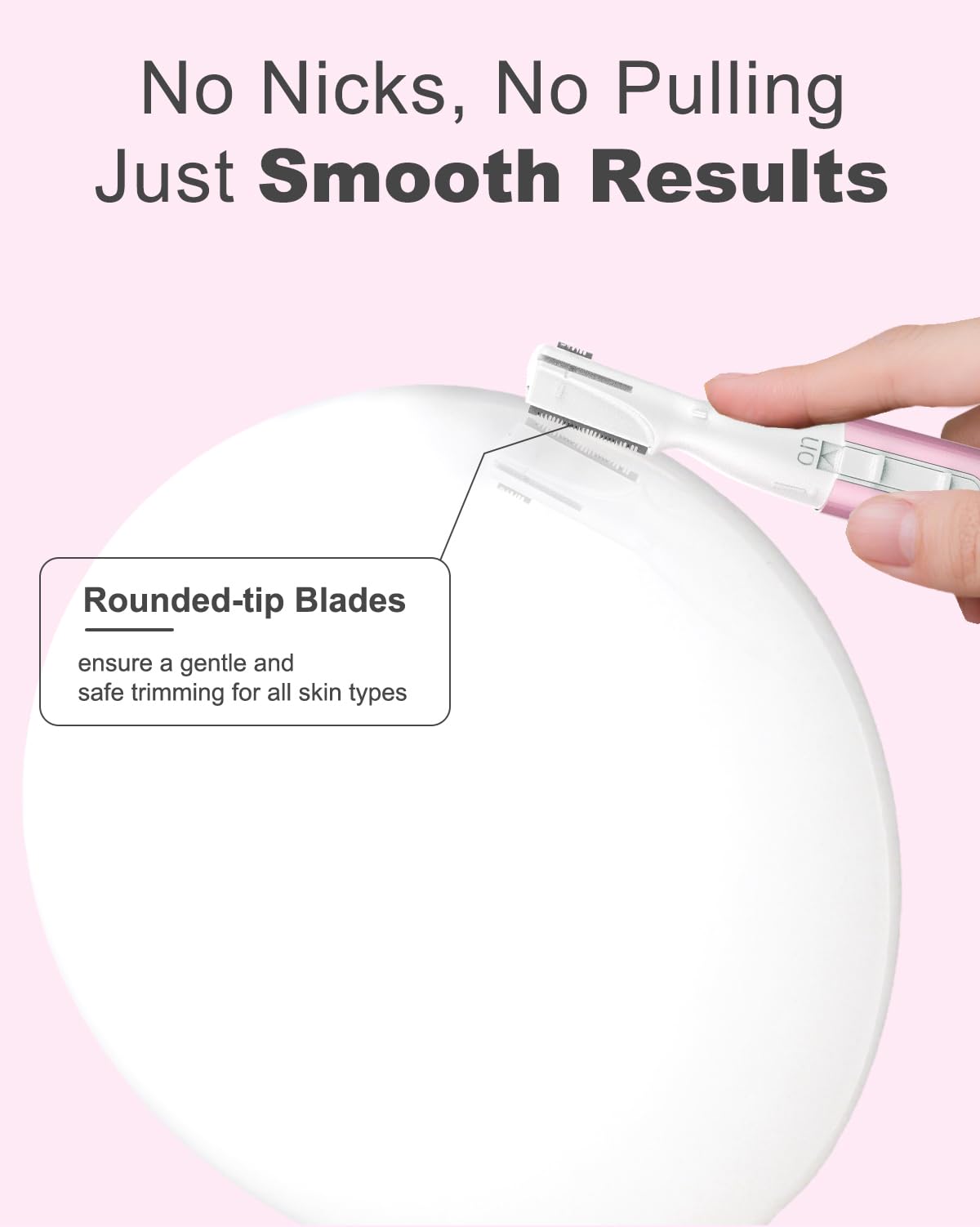 Aisleek Eyebrow Trimmer rinseable-blade-clean keeps maintenance quick and hygienic.