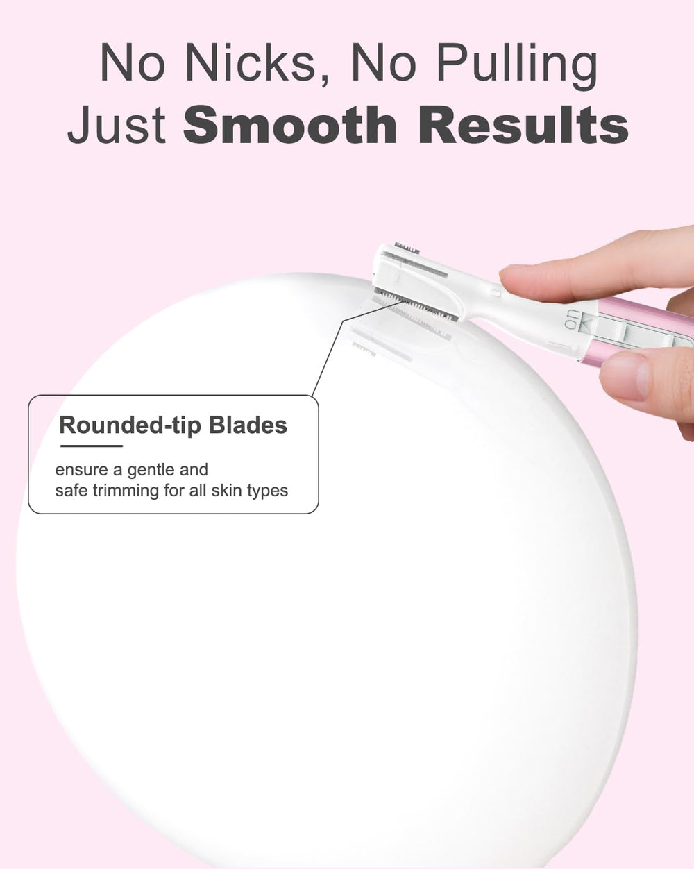 Aisleek Eyebrow Trimmer rinseable-blade-clean keeps maintenance quick and hygienic.