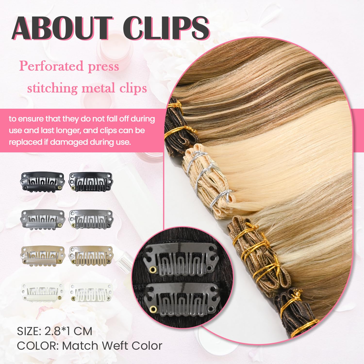 Aison easy clip-in design for quick styling and everyday wear.