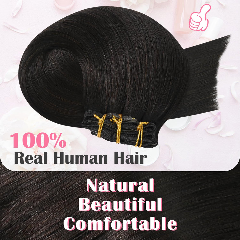 Aison seamless clip-in wefts provide secure wear with minimal shedding.