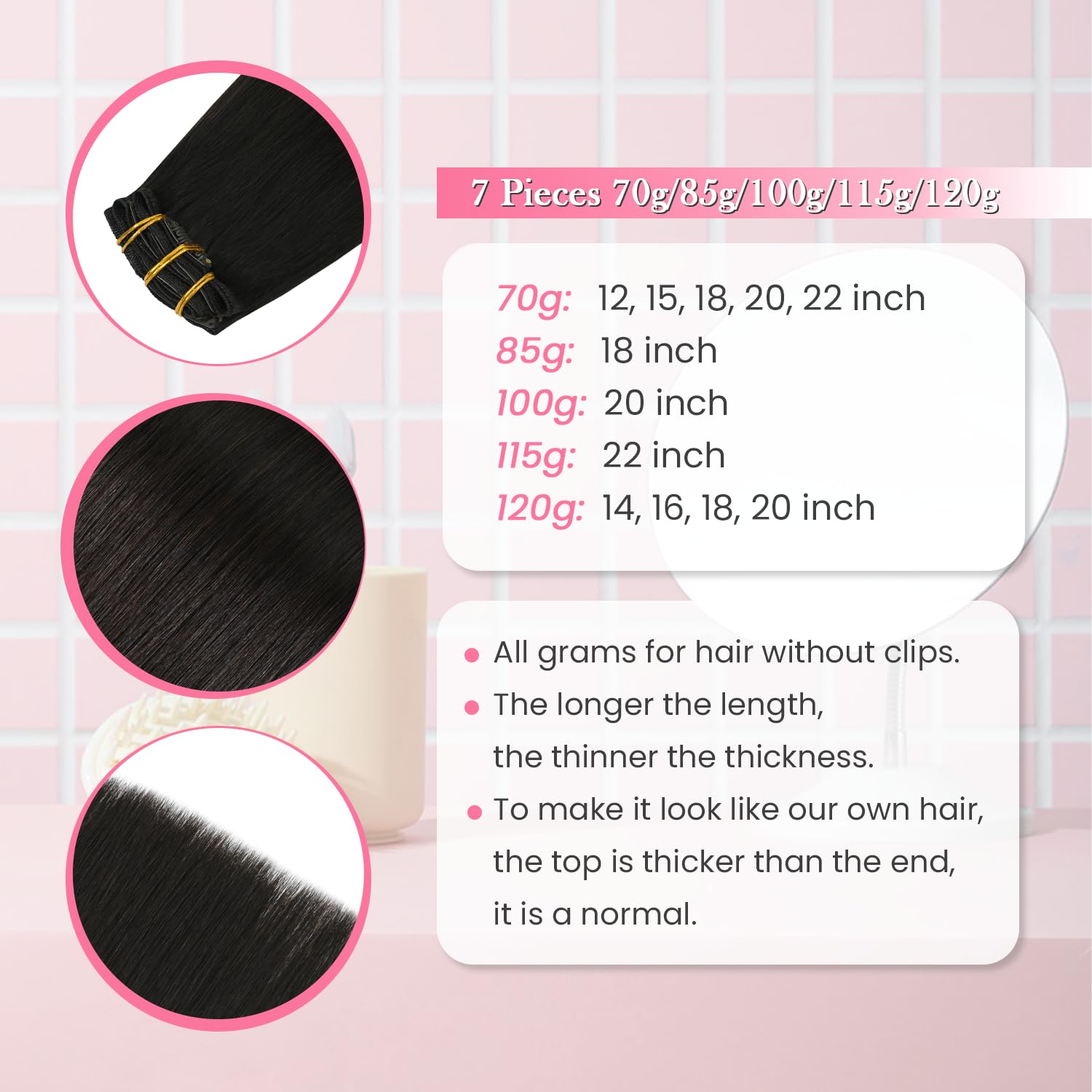 Aison soft silicone clips help protect scalp and prevent slipping.
