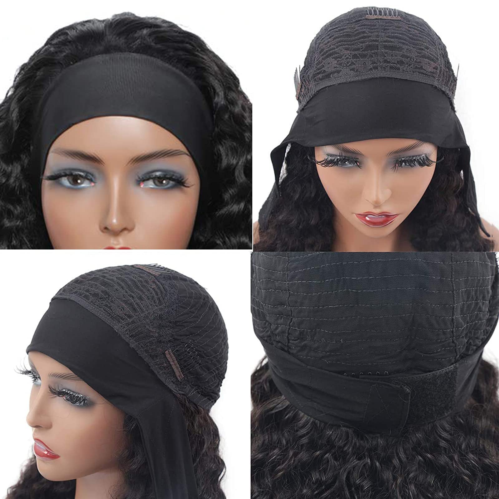 Aiterina headband wig packaging included image indicates complete kit for quick setup.