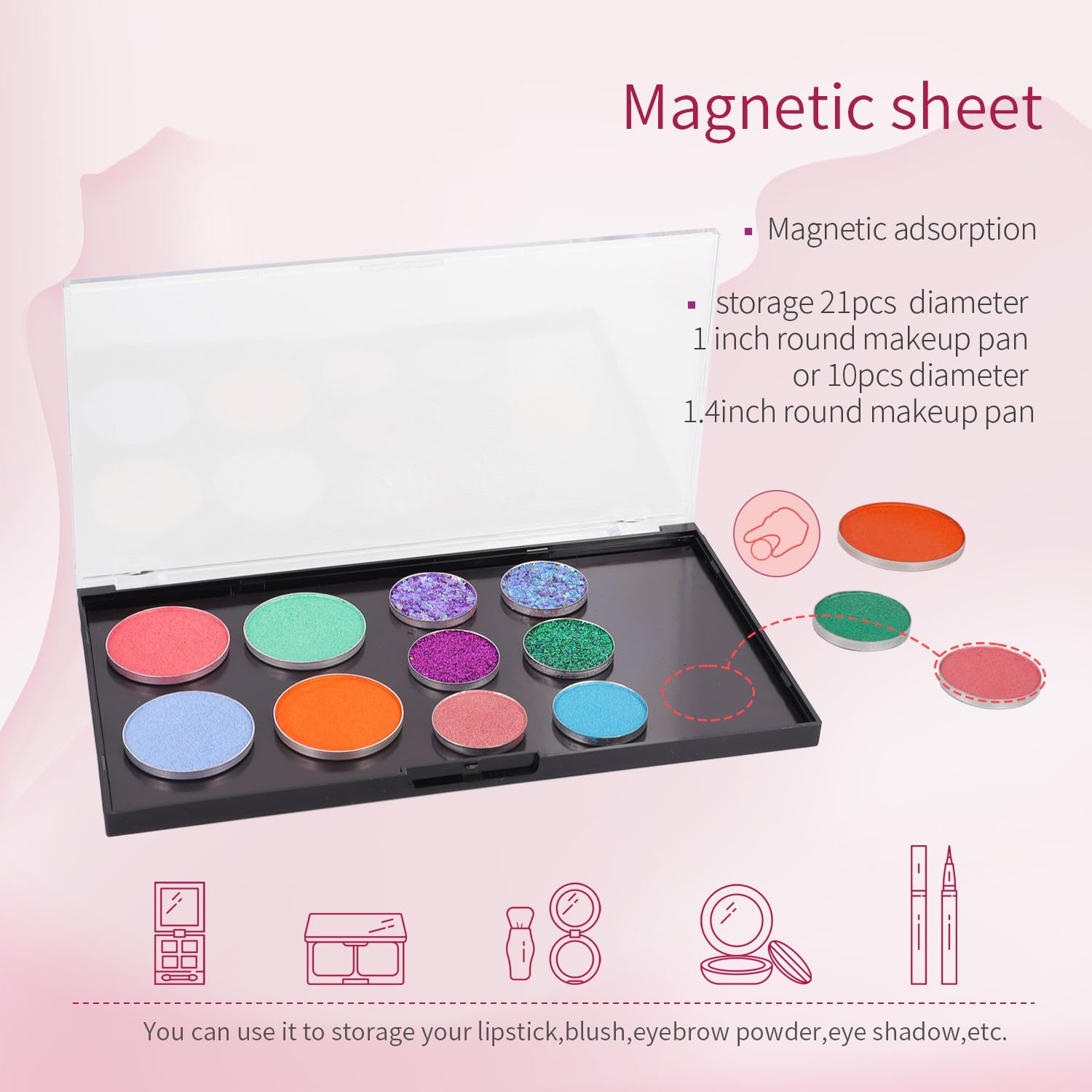 AJLTPA adhesive metal stickers pack enables magnet compatibility for non-metal pans.