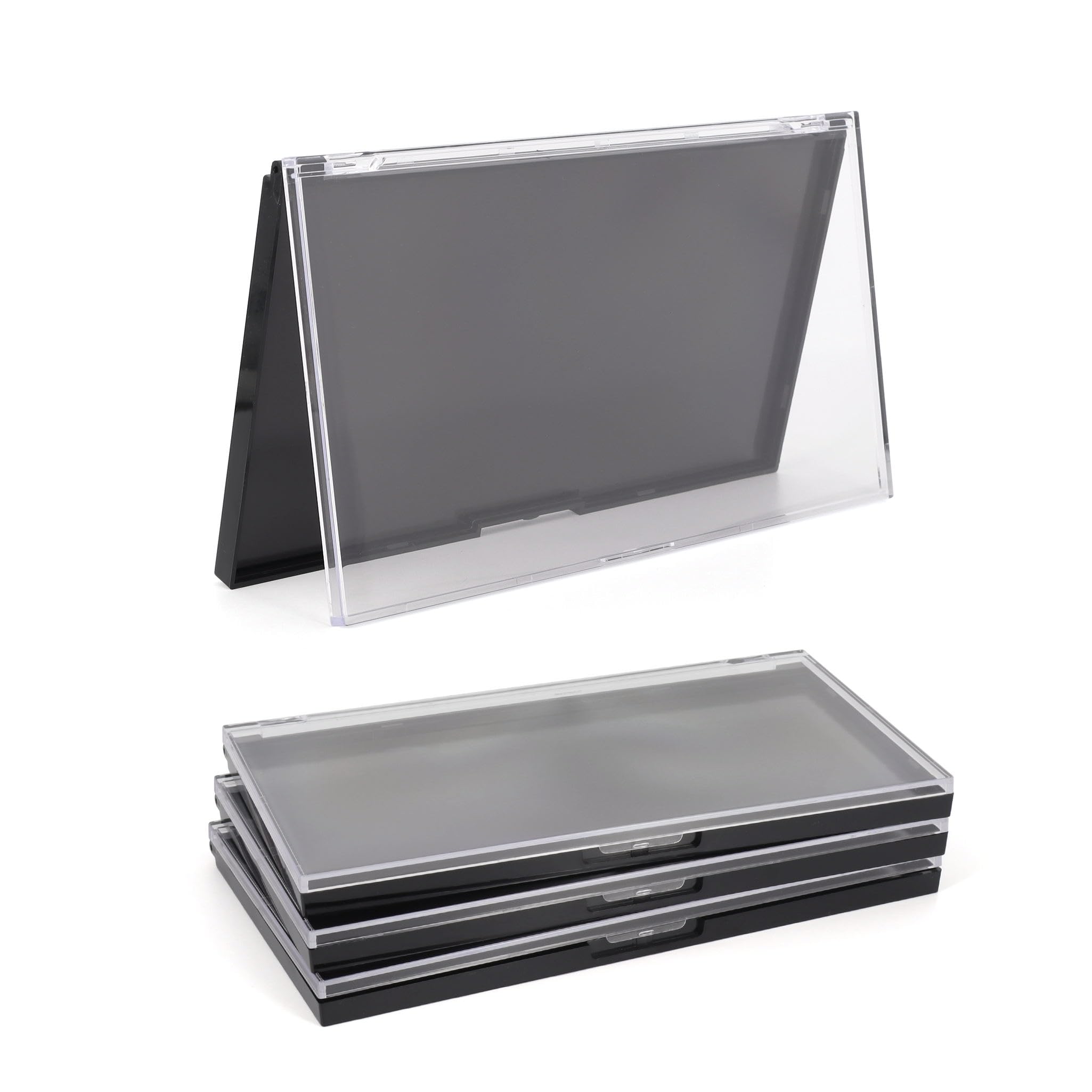 AJLTPA magnetic palette with clear top for portable makeup organization.