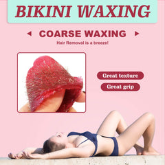 Ajoura Brazilian bikini wax beads full-body waxing versatility shown.