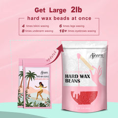 Ajoura salon-quality at-home wax close-up; demonstrates quick heating and smooth results.