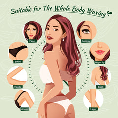 Ajoura wax beads delicate skin face highlighting gentle facial waxing