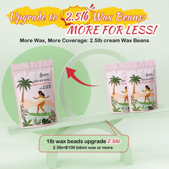 Ajoura wax beads melting quickly for fast, efficient full-body waxing sessions.
