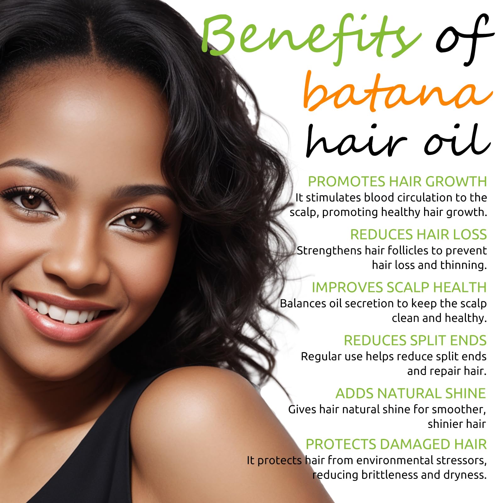 AKBAN Castor oil pour indicates strand-strengthening properties.