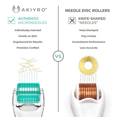 AKIYRO 0.30mm needle detail for precise skincare absorption.