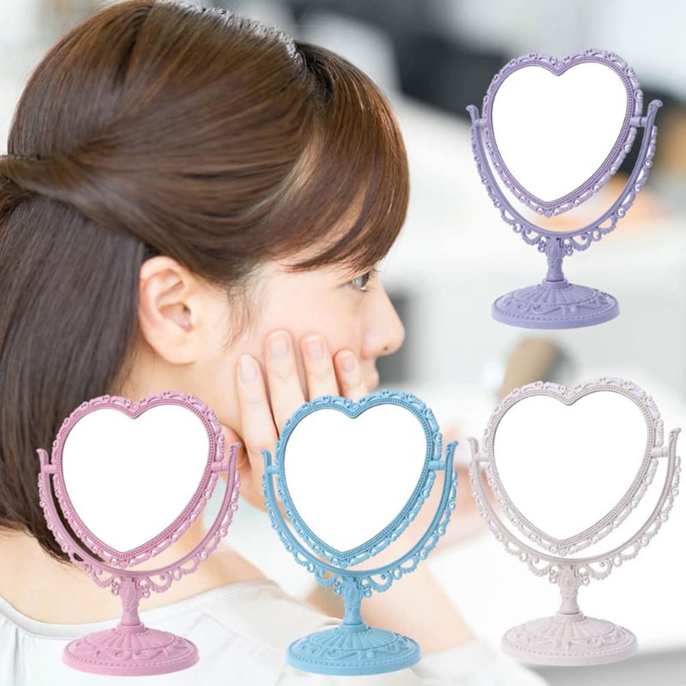 AKOAK double-sided heart mirror provides magnification for detail checks.