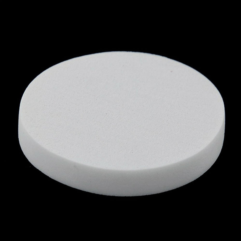 AKOAK white puff round design fits compact for portable use