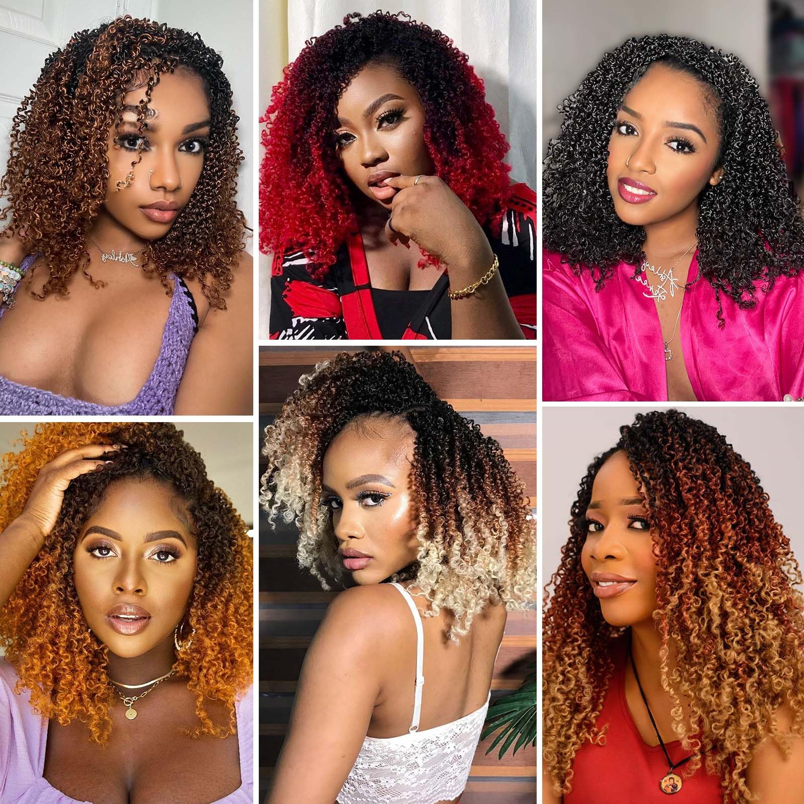 Aksice color-range boho crochet hair offers diverse style options.