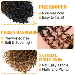 Aksice Boho Yanky Twist with curly ends adds dimension and bounce.