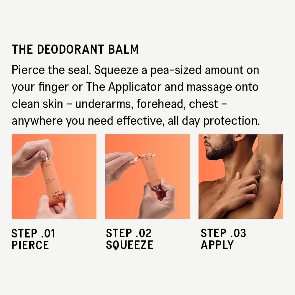 AKT Deodorant Balm clothes protection keeps garments stain-free and residue-free.