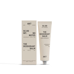 AKT Deodorant Balm packaging highlights plastic-free design for eco-conscious shoppers.