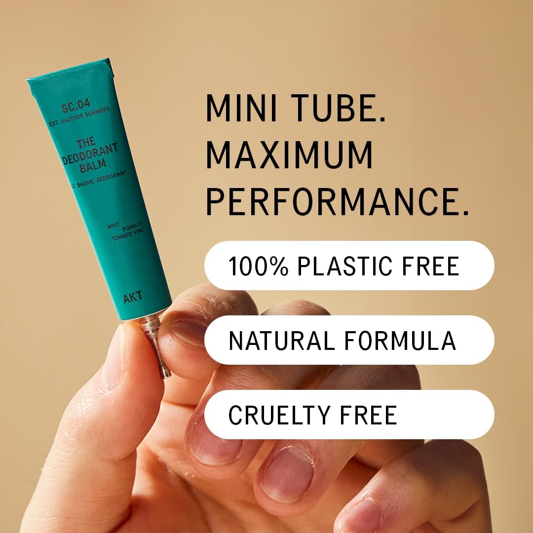 AKT discovery set packaging highlights vegan, cruelty-free, and aluminum-free benefits.