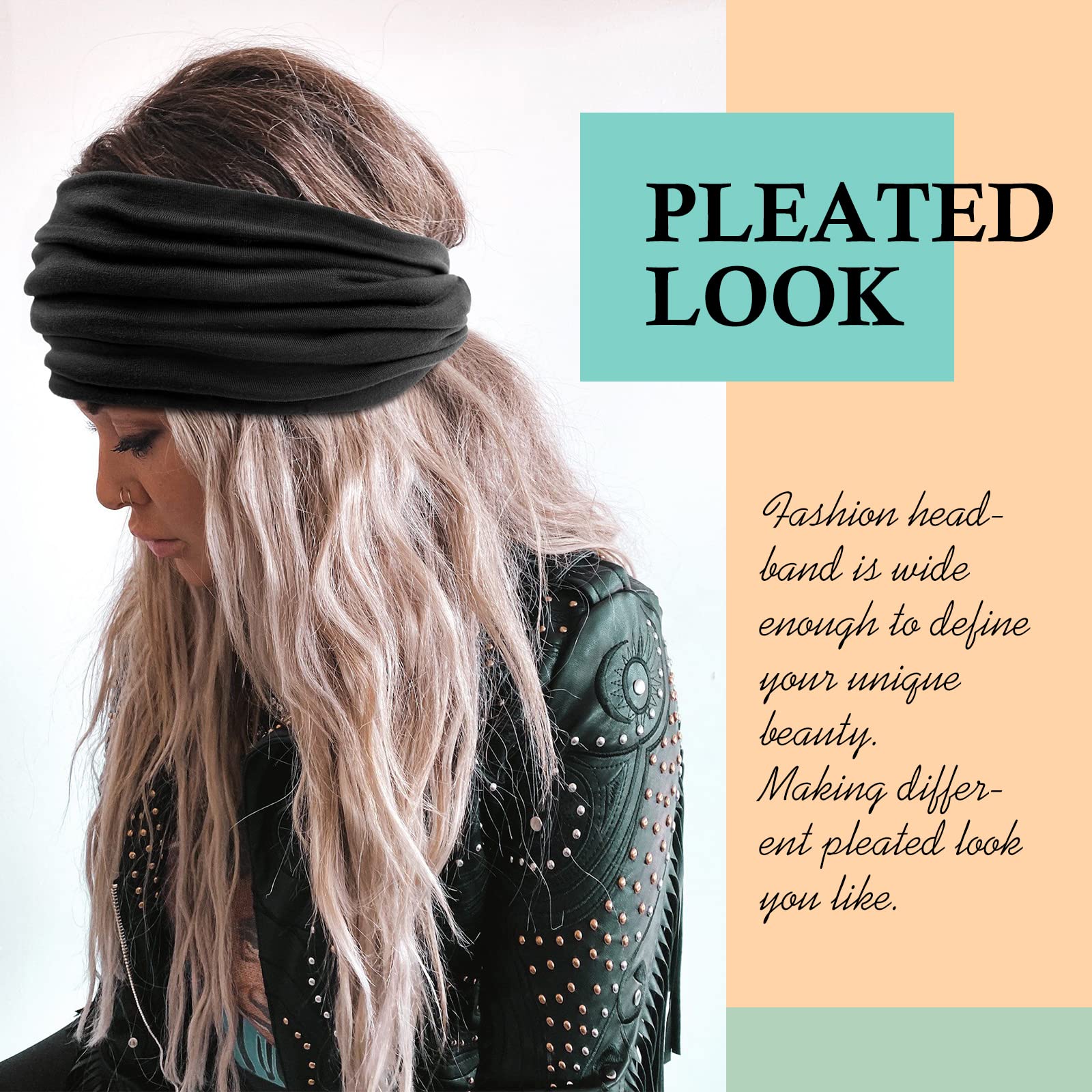 AKTVSHOW non-slip headband design stays in place during workouts and daily activities.