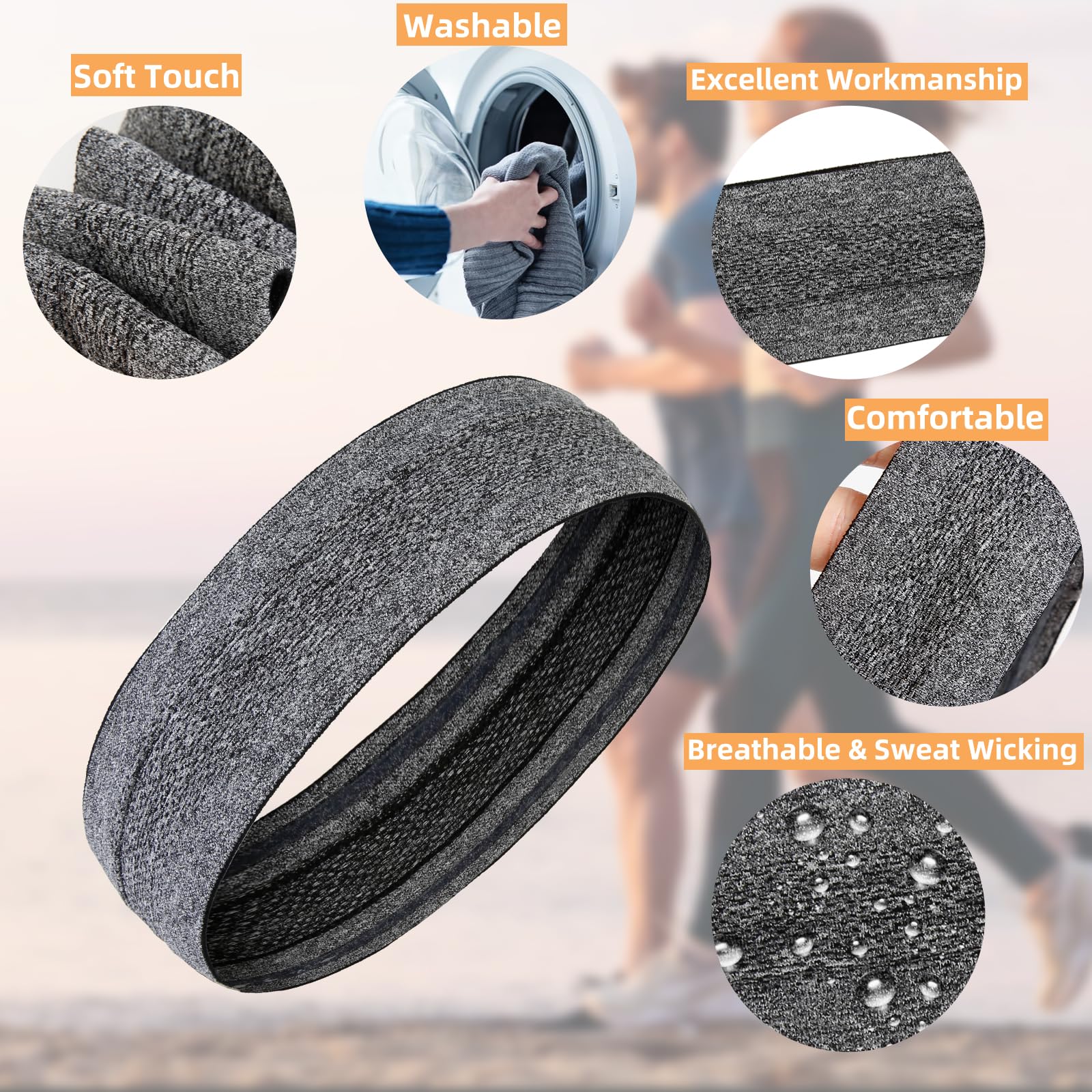AKTVSHOW athletic headbands pair with outfits for athleisure looks.