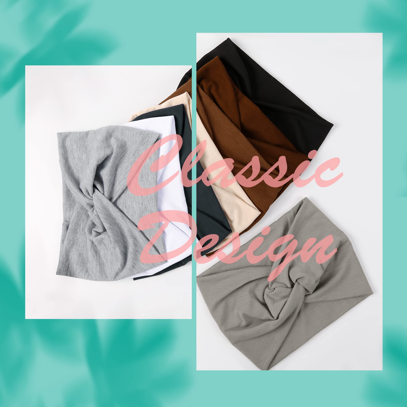 AKTVSHOW turban headbands ideal for yoga, sports, and casual fashion looks.