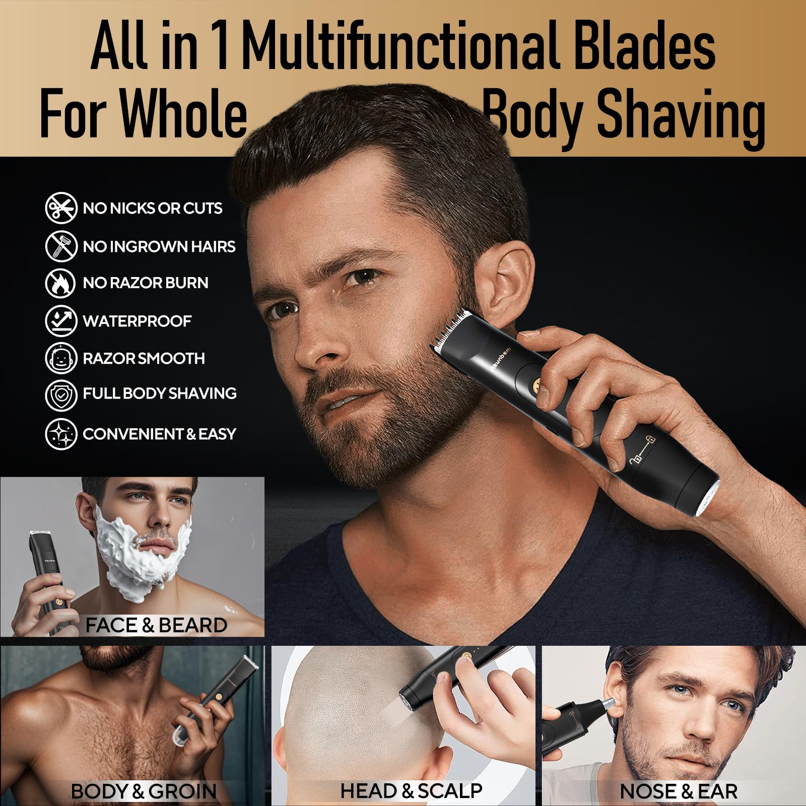Akunbem bikini-trimmer precise-cut designed for delicate areas.
